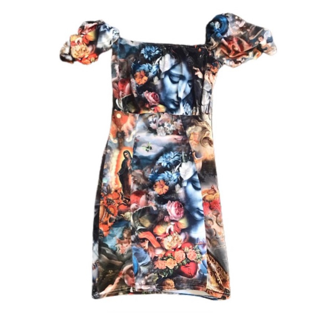 VELOUR ANGEL BABY CHERUB DRESS